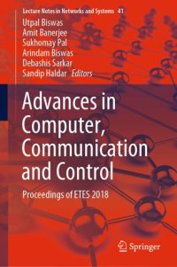 cover of the book Advances in Computer, Communication and Control: Proceedings of ETES 2018