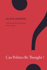 cover of the book Can Politics Be Thought?