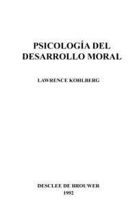 cover of the book Psicología del desarrollo moral