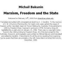 cover of the book Marxism, Freedom and the State