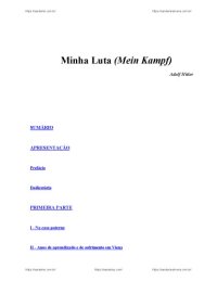 cover of the book Mein Kampf (Minha luta)