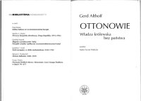 cover of the book Ottonowie. Władza królewska bez państwa