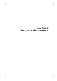 cover of the book Web programozás alapismeretek