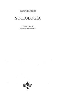 cover of the book Sociología