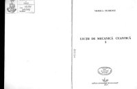 cover of the book Lectii de mecanica cuantica