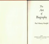 cover of the book The Art Of Biography