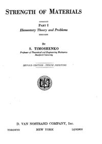 cover of the book Strength of Materials: Elementary Theory and Problems - Vol. I