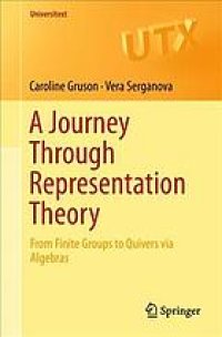 cover of the book A journey through representation theory: from finite groups to quivers via algebras