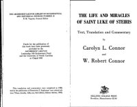 cover of the book The Life of Saint Luke of Steiris. Text, Translation and Commentary