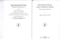 cover of the book Psychological and Ethical Ideas: What Early Greeks say