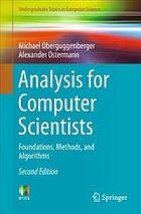 cover of the book Analysis for computer scientists: foundations, methods and algorithms