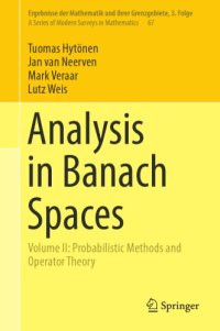 cover of the book Analysis in Banach Spaces: Volume II: Probabilistic Methods and Operator Theory