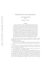 cover of the book Mathematics for theoretical physics