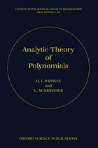 cover of the book Analytic theory of polynomials