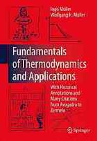 cover of the book Fundamentals of Thermodynamics and Applications: With Historical Annotations and Many Citations from Avogadro to Zermelo