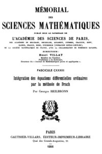 cover of the book Intégration des équations différentielles ordinaires par la méthode de Drach