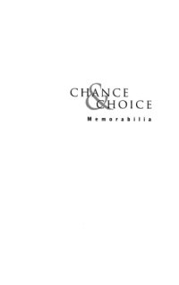 cover of the book Chance et choice: memorabilia