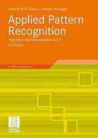 cover of the book Applied pattern recognition: algorithms and implementation in C++