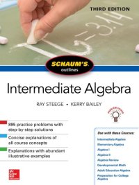 cover of the book Schaum's Outline of Intermediate Algebra, Third Edition