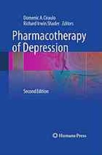 cover of the book Pharmacotherapy of depression