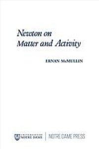 cover of the book Newton on matter and activity