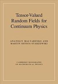 cover of the book Tensor-valued random fields for continuum physics