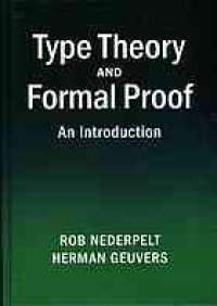 cover of the book Type theory and formal proof: an Introduction