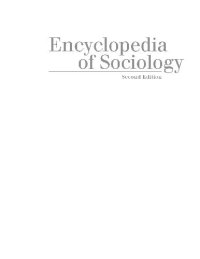 cover of the book Encyclopedia of Sociology