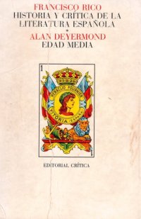 cover of the book Historia y crítica de la literatura española, 1. Edad Media