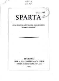 cover of the book SPARTA - DER LEBENSKAMPF EINER NORDISCHEN HERRENSCHICHT