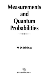 cover of the book Measurements and quantum probabilities