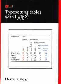 cover of the book Typesetting tables with LaTeX