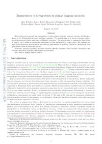 cover of the book Enumeration of idempotents in planar diagram monoids