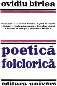 cover of the book Poetică folclorică