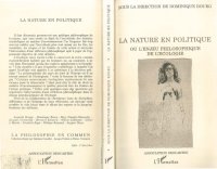 cover of the book La nature en politique ou l’enjeu philosophique de l’écologie