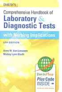 cover of the book Davis’s comprehensive handbook of laboratory & diagnostic tests with nursing implications