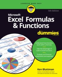 cover of the book Excel Formulas & Functions For Dummies, 5th Ed.