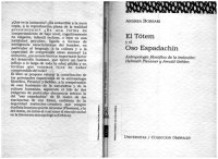 cover of the book El Tótem y el Oso Espadachín. Antropología filosófica de la imitación: Helmuth Plessner y Arnold Gehlen