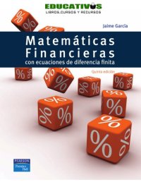 cover of the book Matemáticas financieras con ecuaciones de diferencias finitas