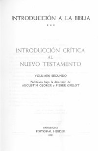 cover of the book INTRODUCCION CRiTICA  AL NUEVO TESTAMENTO