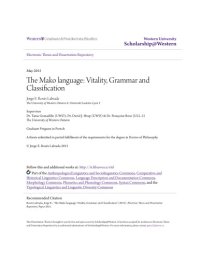 cover of the book The Mako Language: Vitality,Grammar and Classification