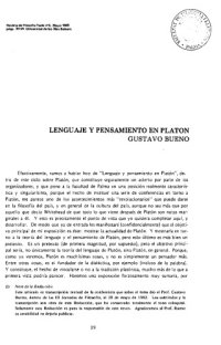 cover of the book Lenguaje y pensamiento en Platón