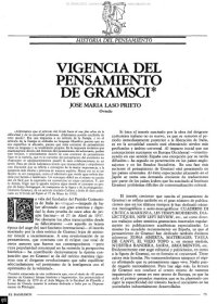 cover of the book Vigencia del pensamiento de Gramsci