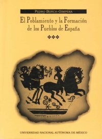 cover of the book El poblamiento y la formacion de los pueblos de España