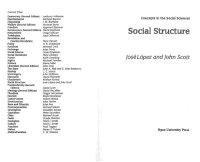 cover of the book Social Structure