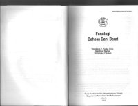 cover of the book Fonologi Bahasa Dani Barat