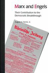 cover of the book Marx and Engels : their contribution to the democratic breakthrough