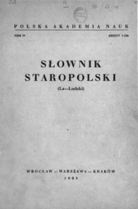 cover of the book Słownik staropolski. T. 4(La-Mżyć).