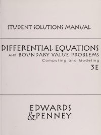 cover of the book Differential Equations and Boundary Value Problems - Students Solutions Manual