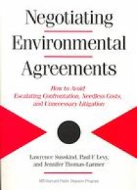 cover of the book Negotiating environmental, health, and safety agreements.